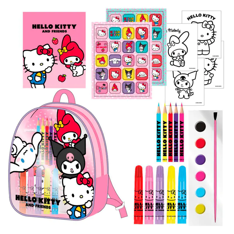 Hello Kitty backpack stationery set termékfotó