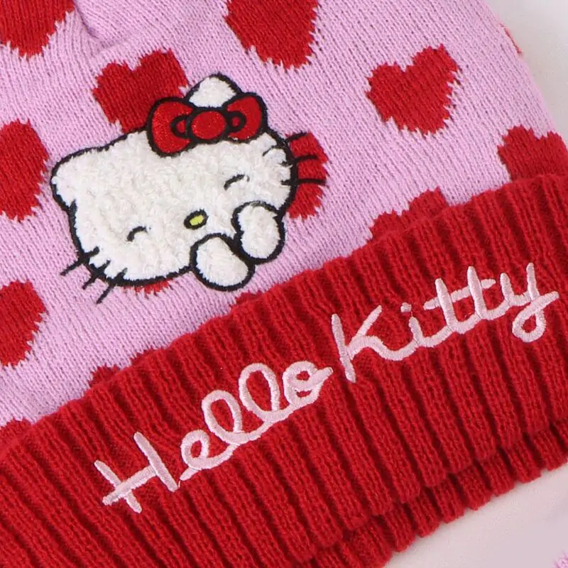 Hello Kitty téli sapka, kesztyű és csősál csomag  termékfotó