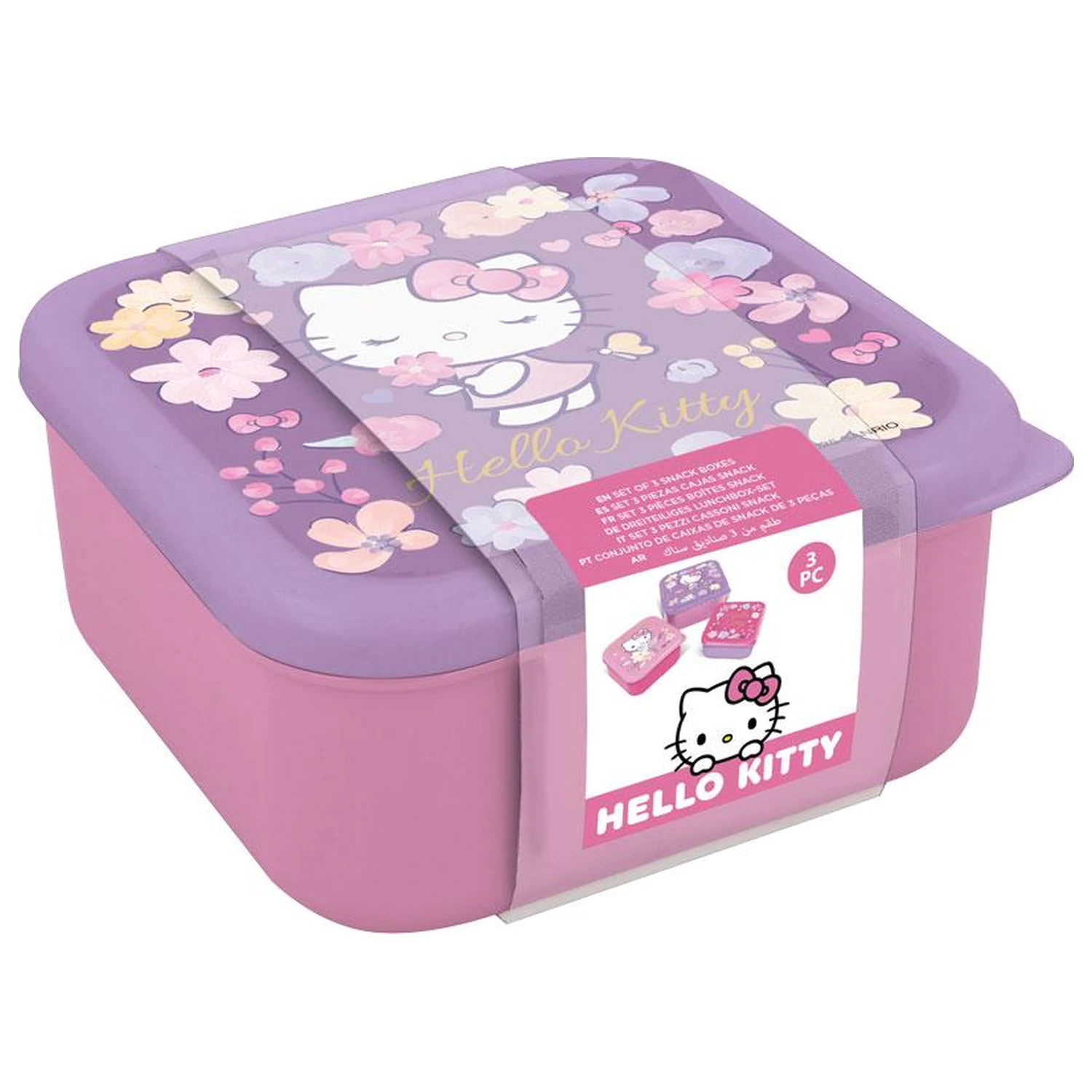Hello Kitty uzsonnás doboz készlet 3 db-os termékfotó
