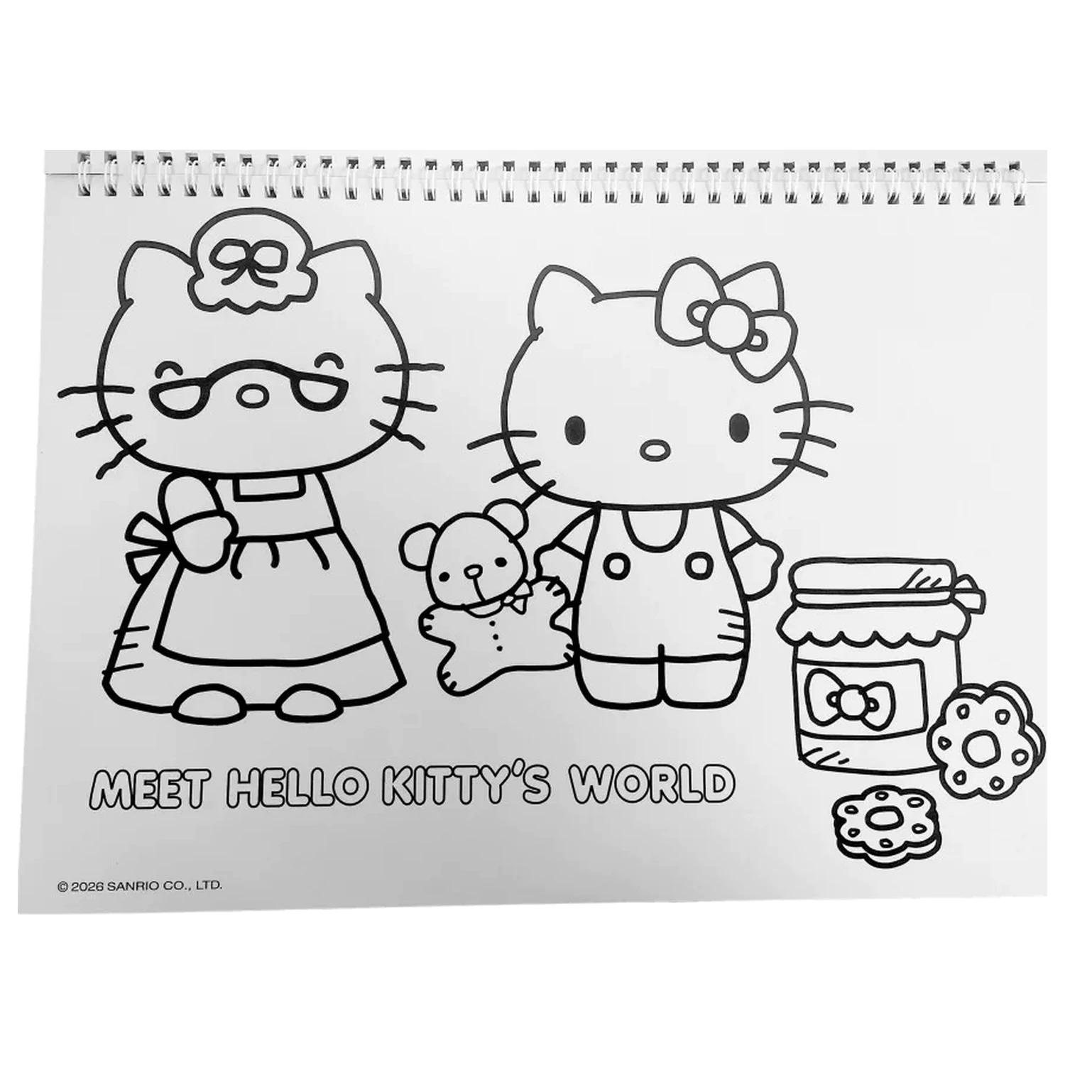 Hello Kitty World A/4 spirál vázlatfüzet 40 lapos matricával termékfotó