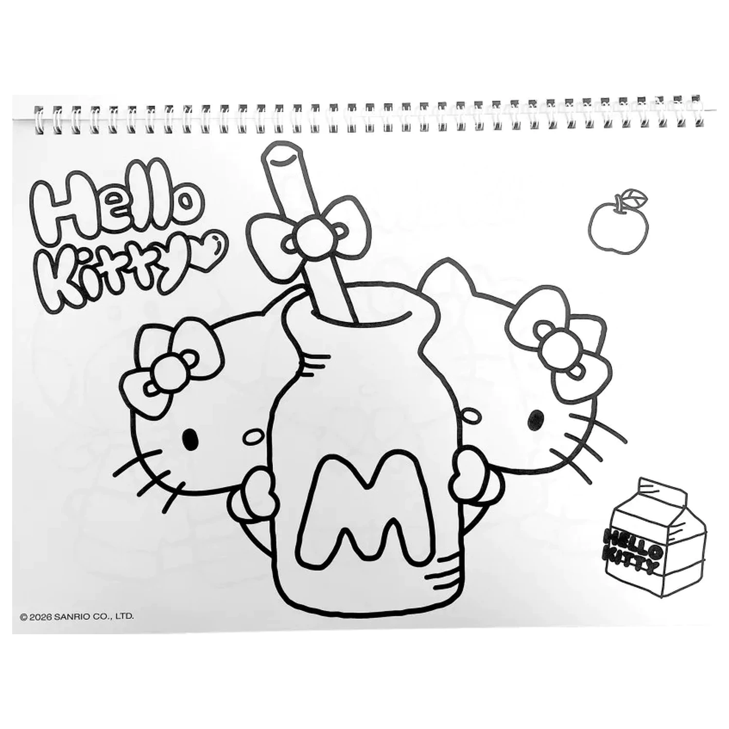 Hello Kitty World A/4 spirál vázlatfüzet 40 lapos matricával termékfotó