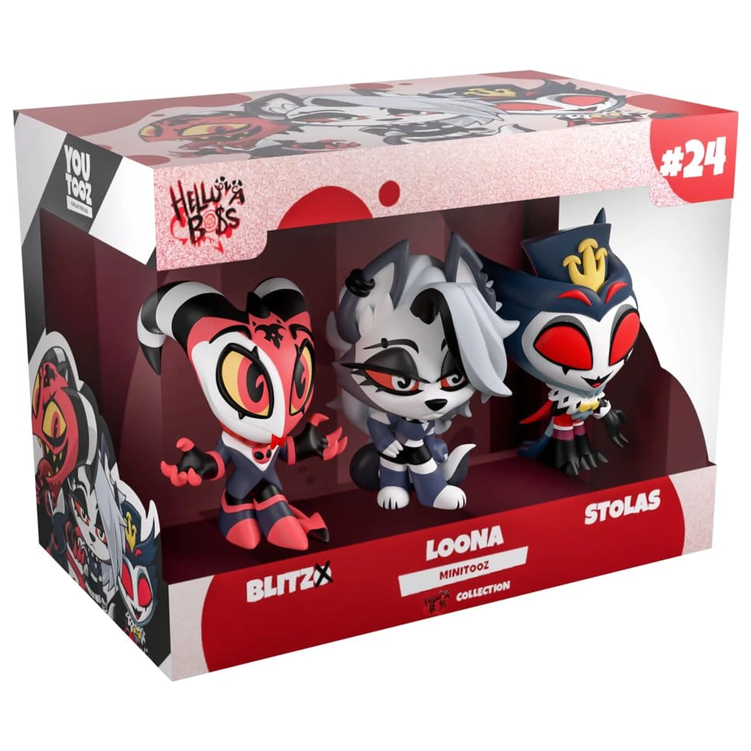 Helluva Boss Mini Tooz 3 db-os Mini figura csomag Blitzo, Loona & Stolas termékfotó