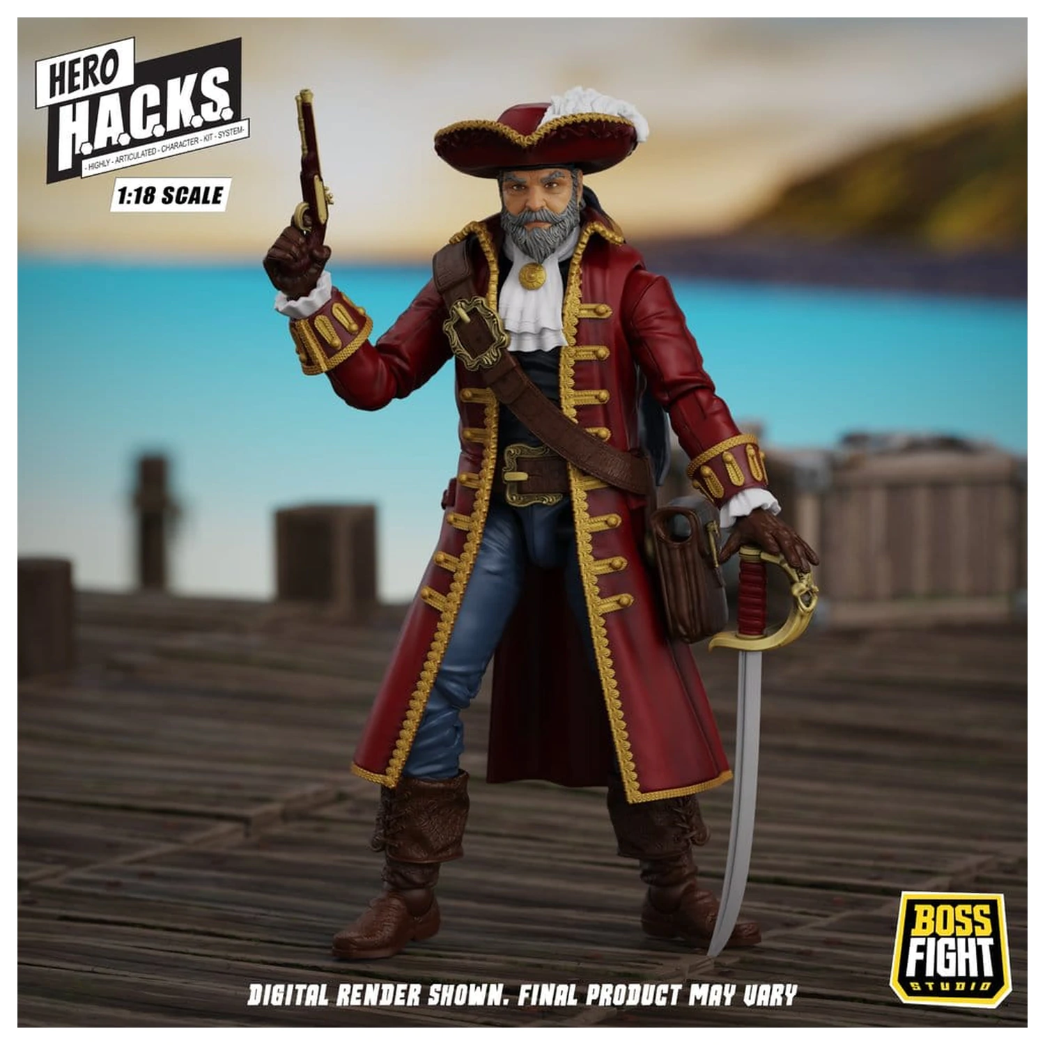 Hero H.A.C.K.S. Core akciófigura 1/18 Heroes and Villains Wave 1 John Bradford: Captain of the Temporal Voyager termékfotó