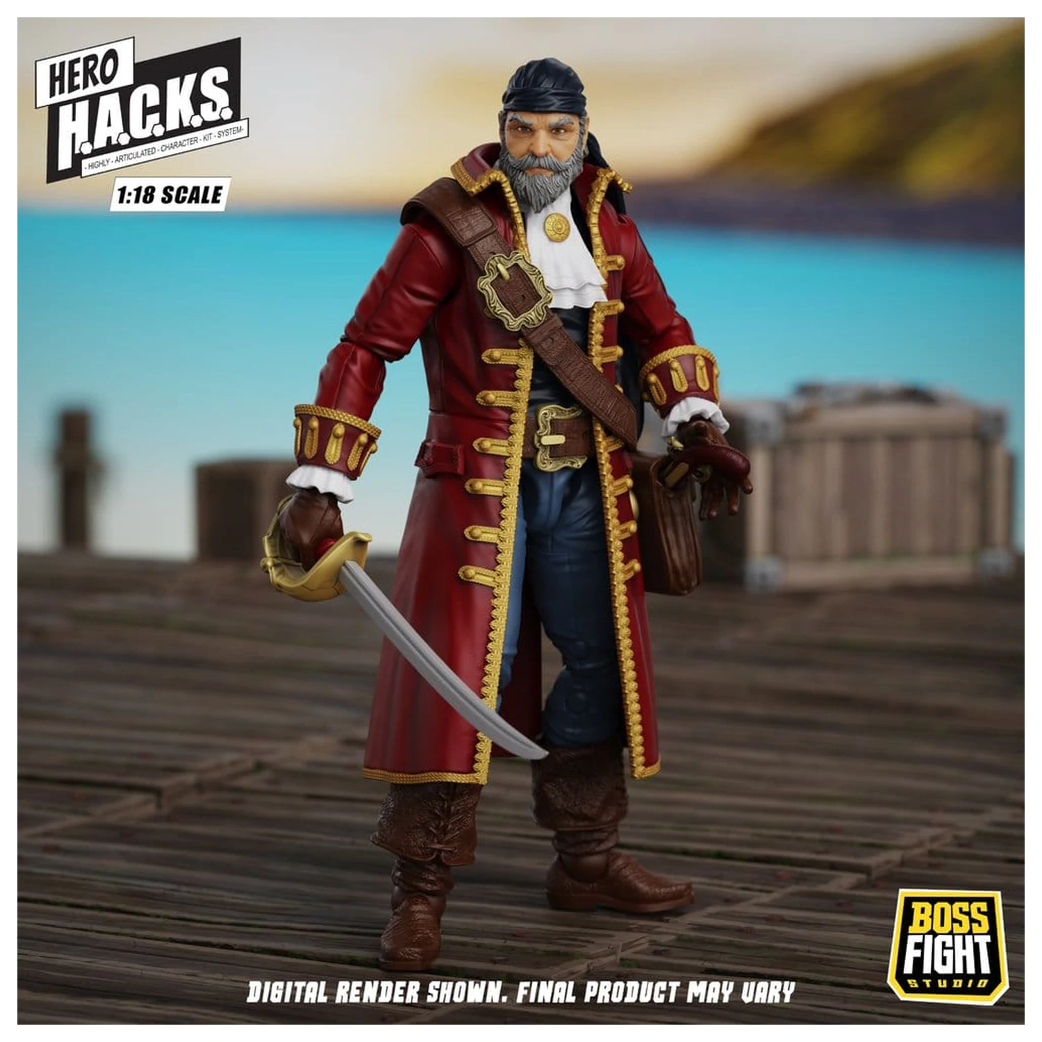 Hero H.A.C.K.S. Core akciófigura 1/18 Heroes and Villains Wave 1 John Bradford: Captain of the Temporal Voyager termékfotó