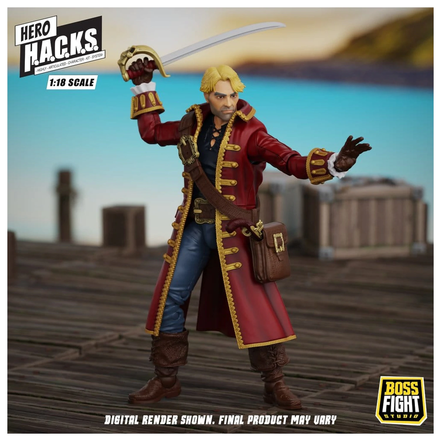 Hero H.A.C.K.S. Core akciófigura 1/18 Heroes and Villains Wave 1 John Bradford: Captain of the Temporal Voyager termékfotó
