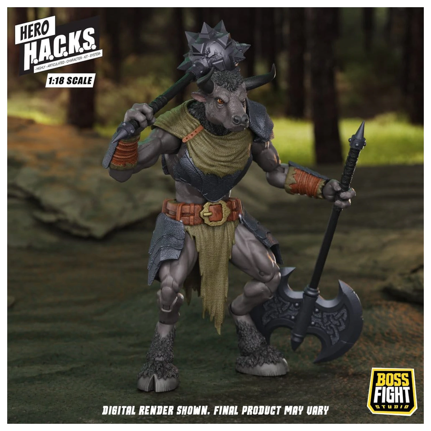 Hero H.A.C.K.S. Core akciófigura 1/18 Heroes and Villains Wave 1 Minos Auroxos: Labyrinthian Warrior termékfotó