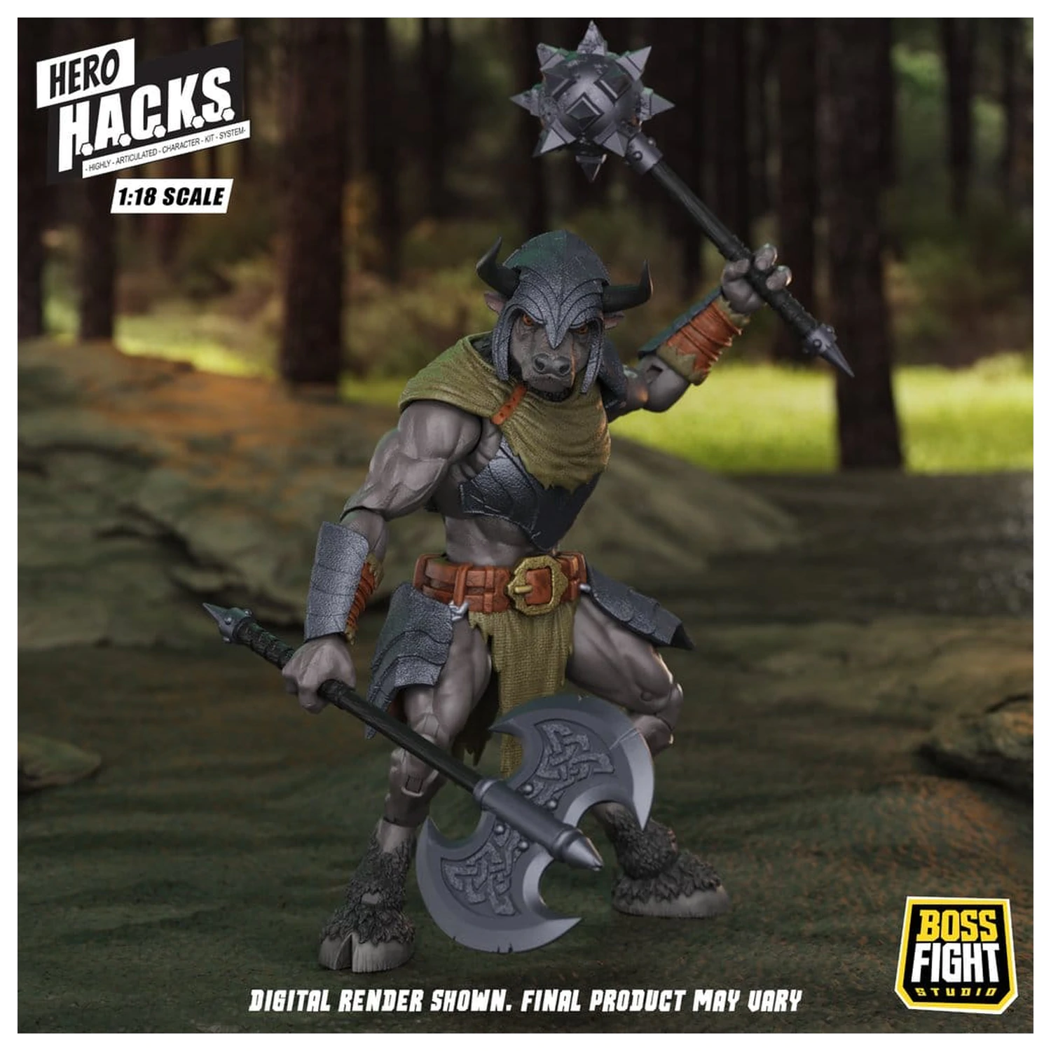 Hero H.A.C.K.S. Core akciófigura 1/18 Heroes and Villains Wave 1 Minos Auroxos: Labyrinthian Warrior termékfotó