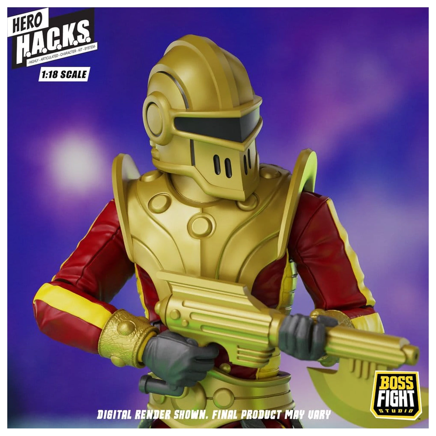 Hero H.A.C.K.S. Core akciófigura 1/18 Heroes and Villains Wave 1 Stellar Guard: Cosmic Defender of Accord termékfotó