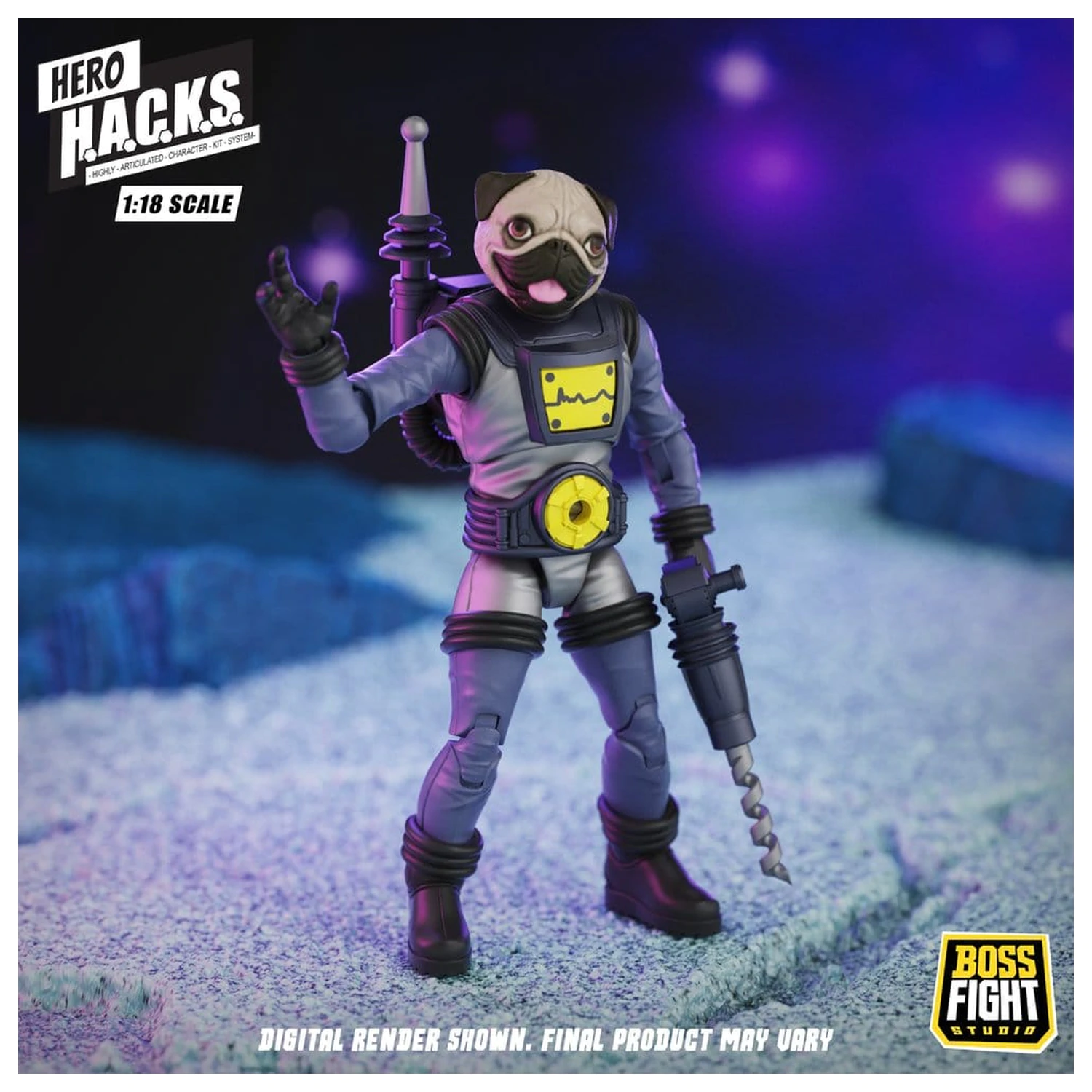 Hero H.A.C.K.S. Core akciófigura 1/18 Heroes and Villains Wave 1 Zarko Resources Inc.: Galactic Prospectors termékfotó