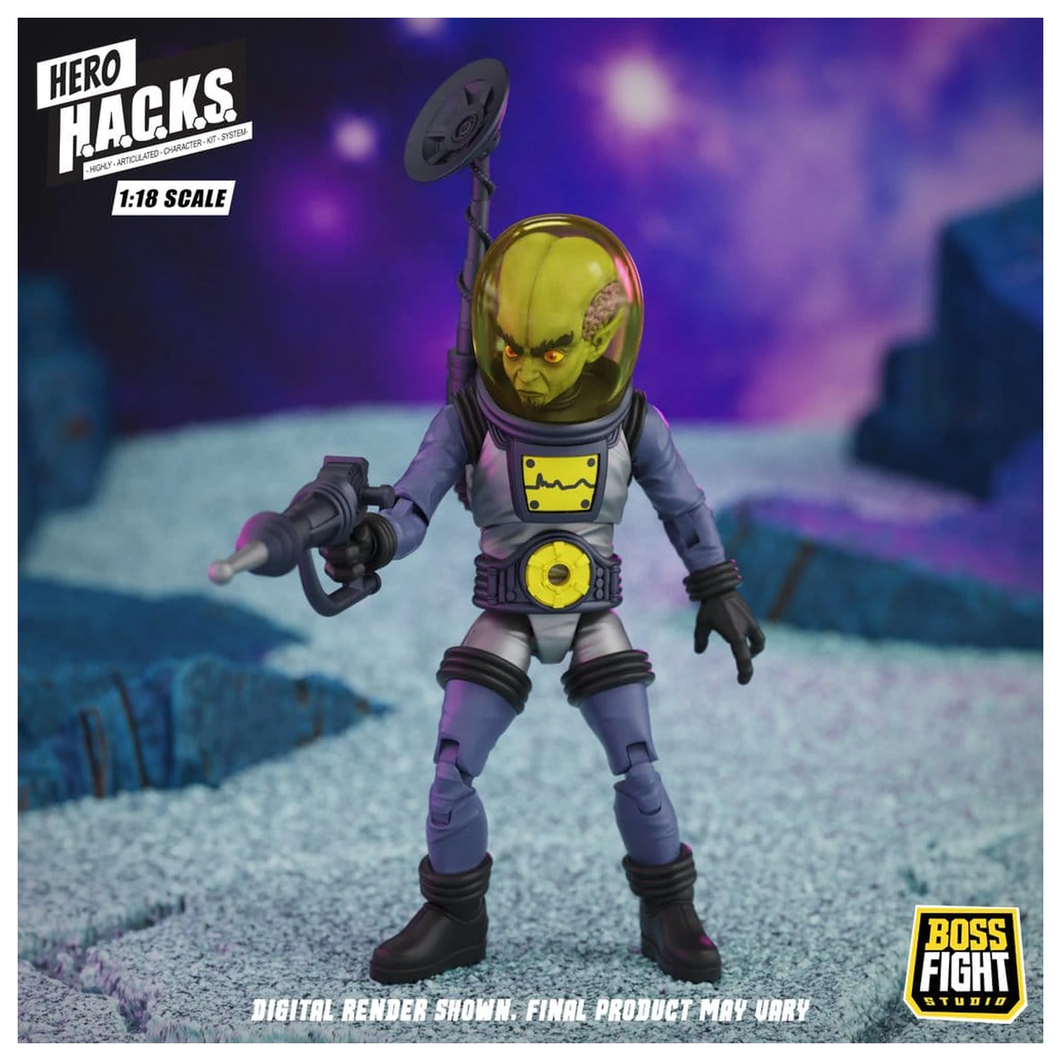 Hero H.A.C.K.S. Core akciófigura 1/18 Heroes and Villains Wave 1 Zarko Resources Inc.: Galactic Prospectors termékfotó