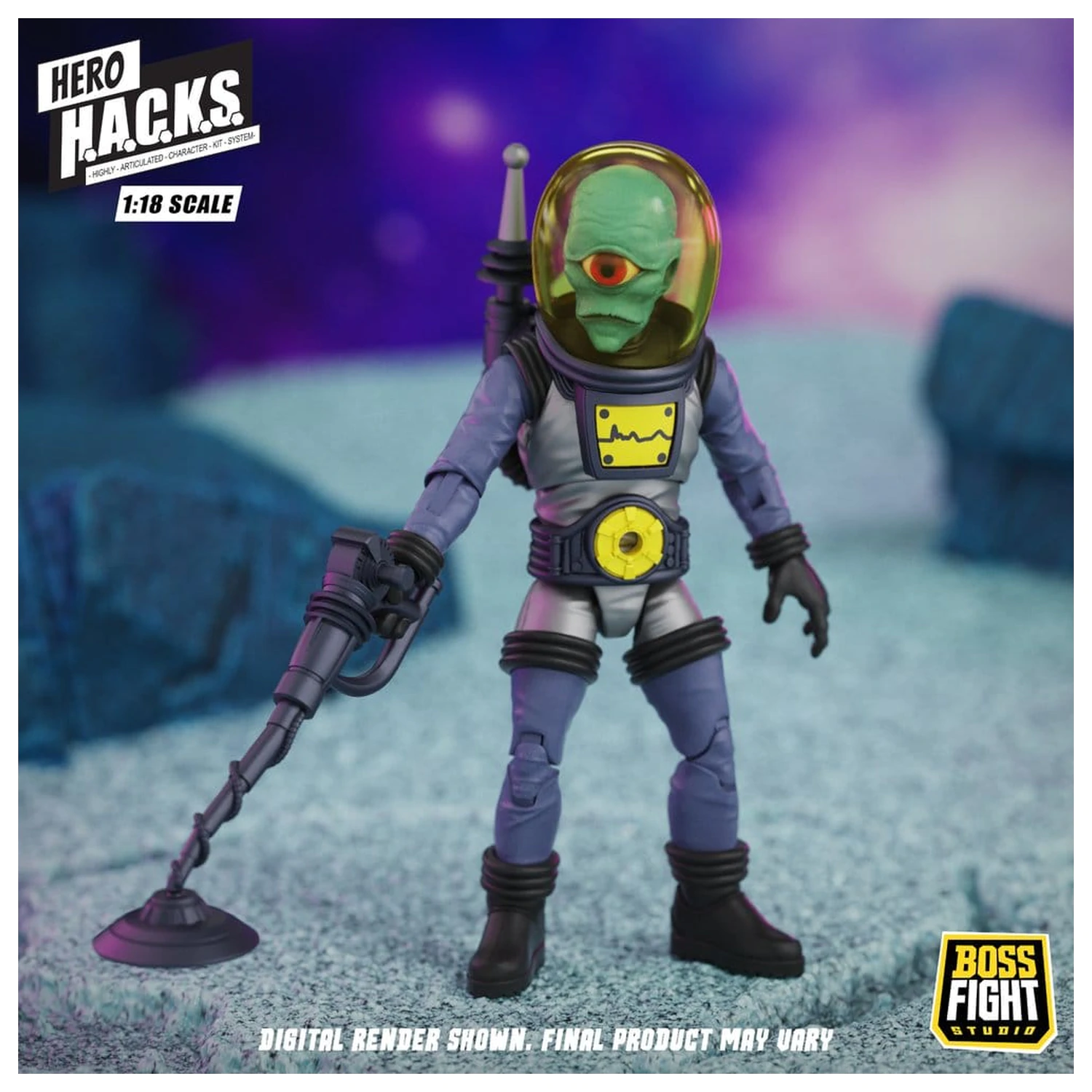 Hero H.A.C.K.S. Core akciófigura 1/18 Heroes and Villains Wave 1 Zarko Resources Inc.: Galactic Prospectors termékfotó