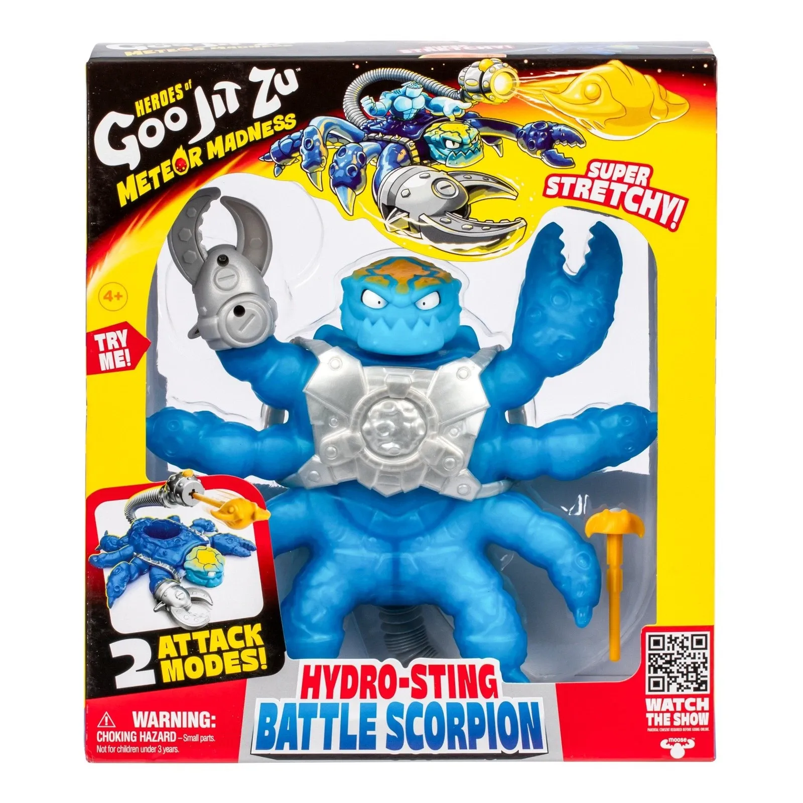 Heroes of Goo Jit Zu Meteor Madness Battle Scorpion Hydro Sting nyújtható figura 22 cm termékfotó