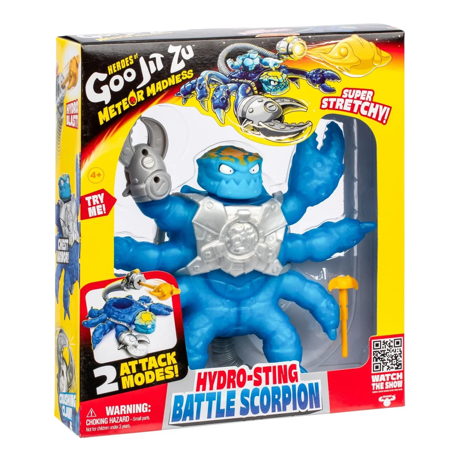 Heroes of Goo Jit Zu Meteor Madness Battle Scorpion Hydro Sting nyújtható figura 22 cm termékfotó