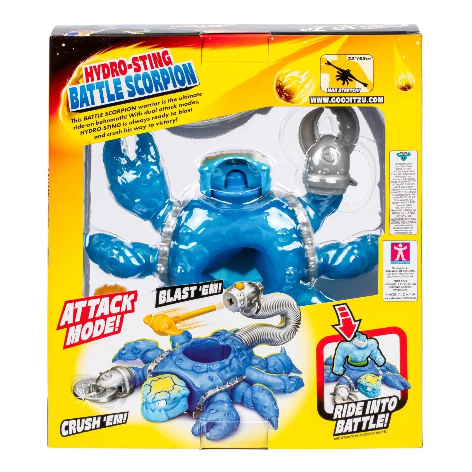 Heroes of Goo Jit Zu Meteor Madness Battle Scorpion Hydro Sting nyújtható figura 22 cm termékfotó