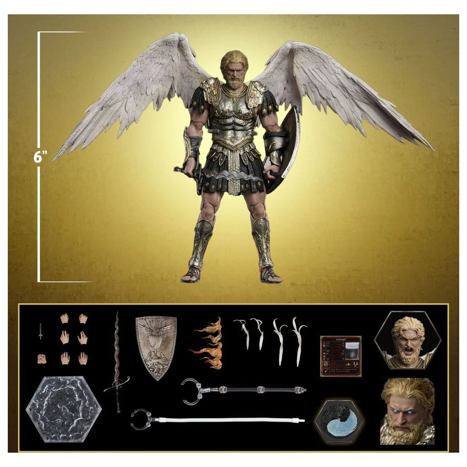 Heroes of Might and Magic III akciófigura 1/12 Archangel (Deluxe Version) 15 cm termékfotó