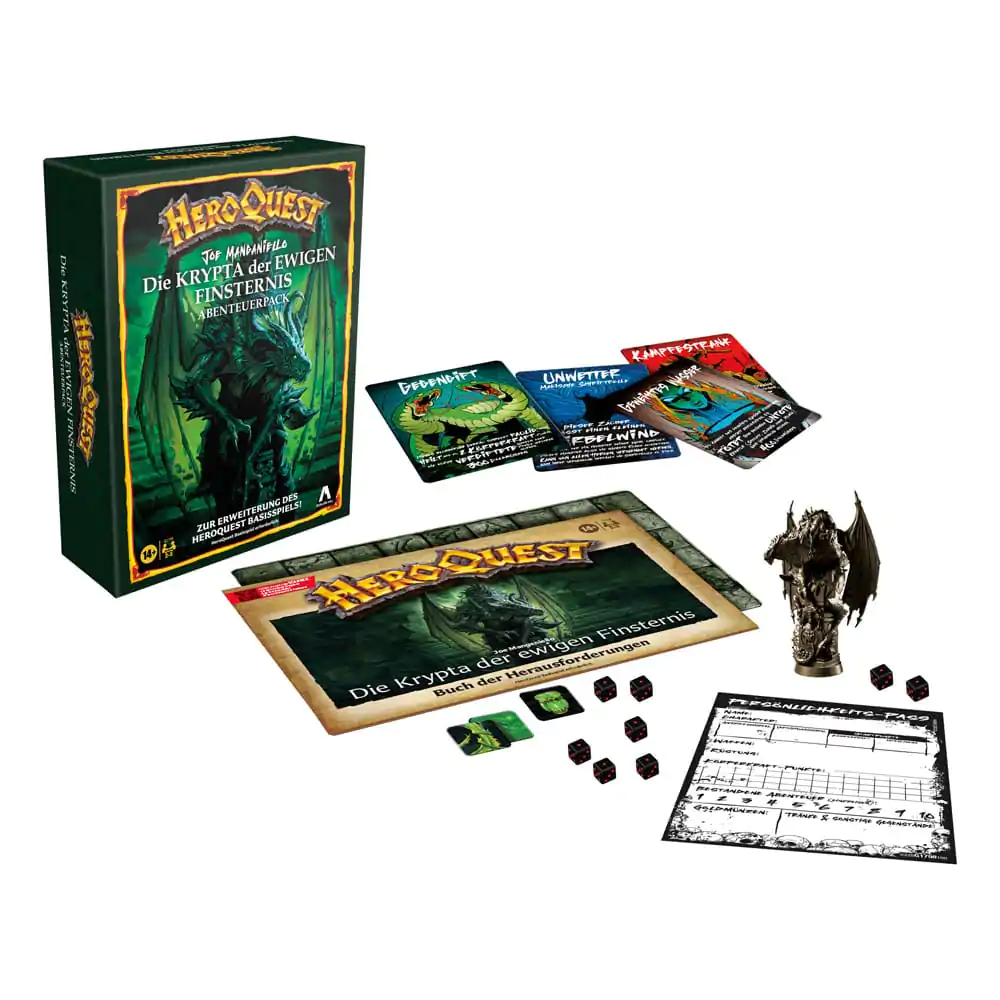 HeroQuest Die Krypta der ewigen Finsternis Quest Pack német nyelvű társasjáték kiegészítő termékfotó