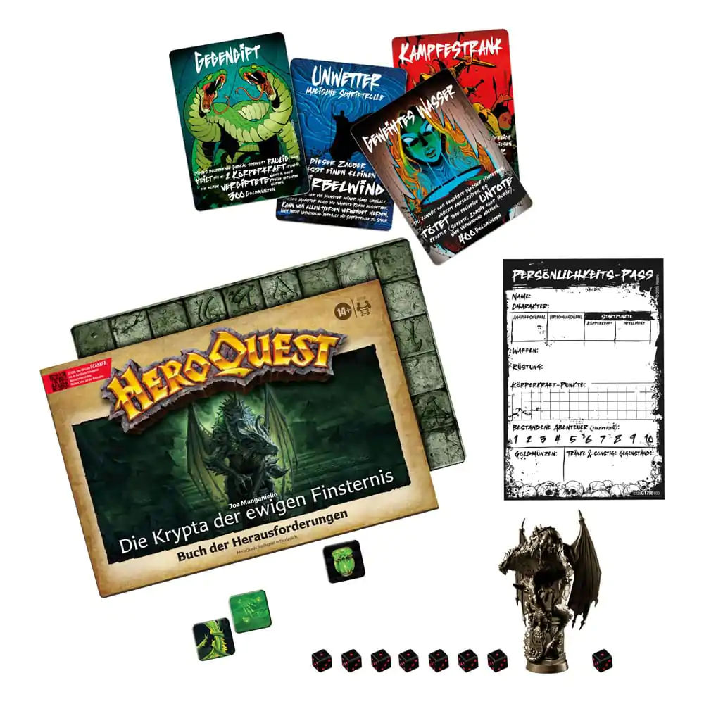 HeroQuest Die Krypta der ewigen Finsternis Quest Pack német nyelvű társasjáték kiegészítő termékfotó