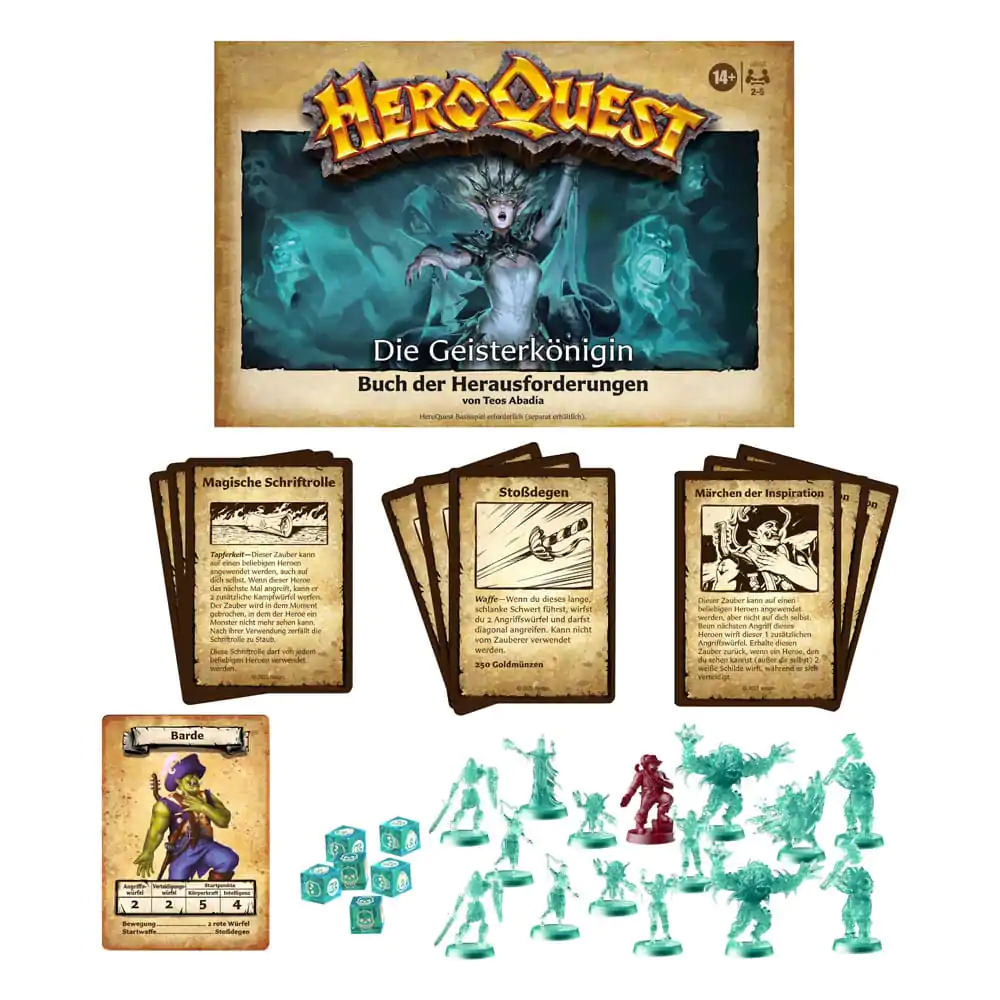 HeroQuest Expansion Die Geisterkönigin Quest Pack német nyelvű társasjáték termékfotó