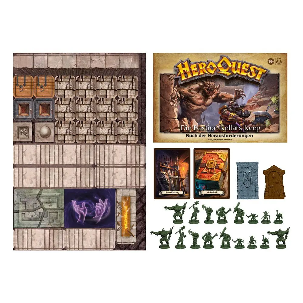 HeroQuest Expansion HeroQuest Die Bastion Kellars Keep Quest Pack Német nyelvű társasjáték kiegészítő termékfotó