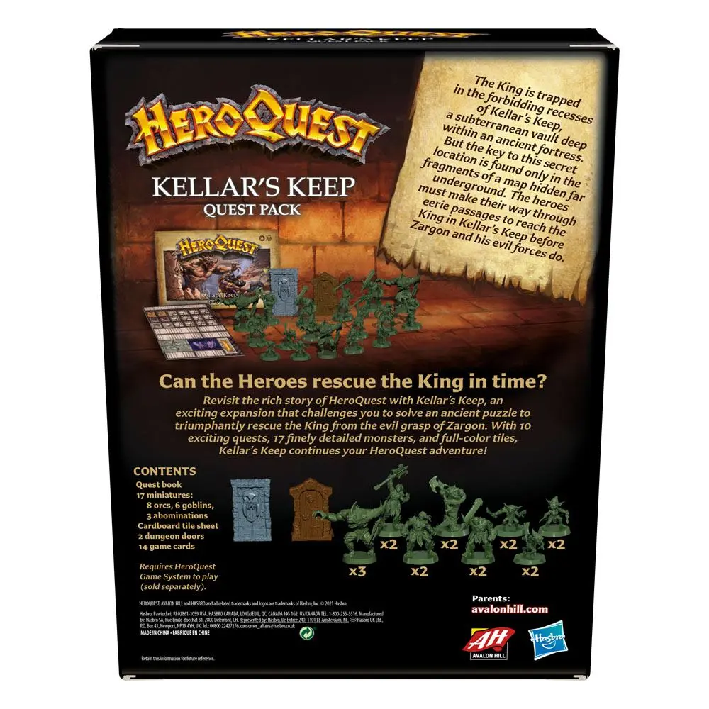 HeroQuest Expansion Kellar&#039;s Keep Quest Pack Angol nyelvű társasjáték kiegészítő termékfotó