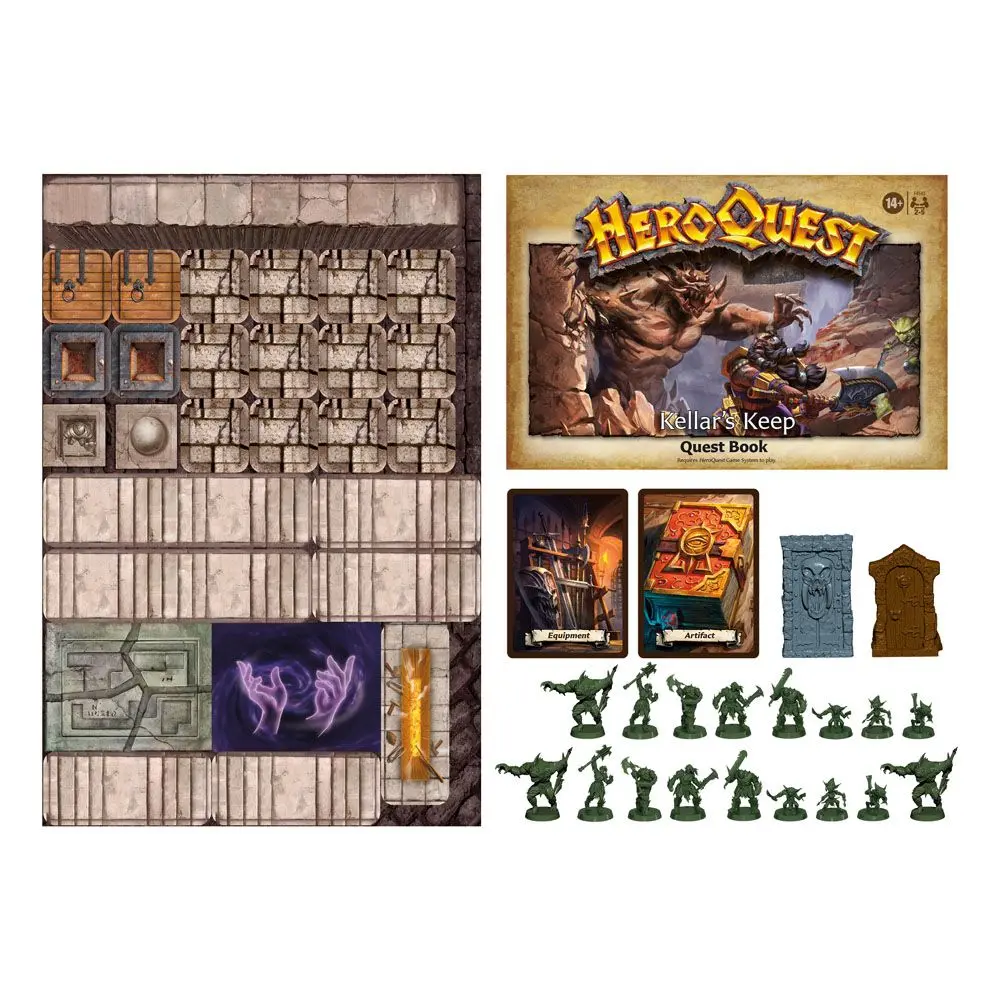 HeroQuest Expansion Kellar&#039;s Keep Quest Pack Angol nyelvű társasjáték kiegészítő termékfotó