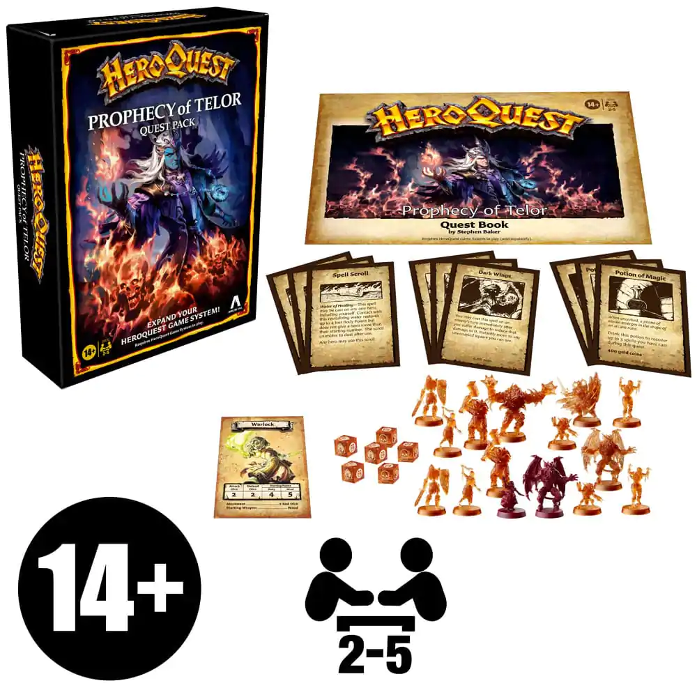 HeroQuest Expansion Prophecy of Telor Quest Pack Angol nyelvű társasjáték termékfotó