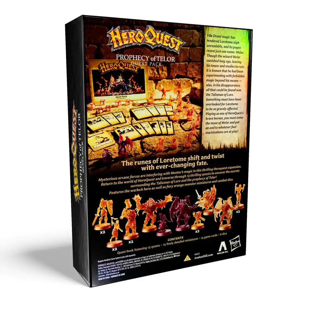 HeroQuest Expansion Prophecy of Telor Quest Pack Angol nyelvű társasjáték termékfotó