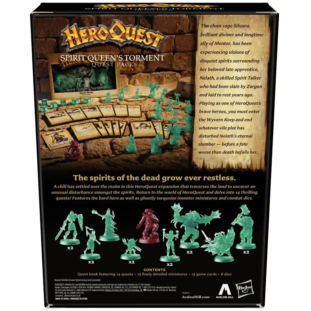 HeroQuest Expansion Spirit Queen's Torment Quest Pack Angol nyelvű társasjáték termékfotó