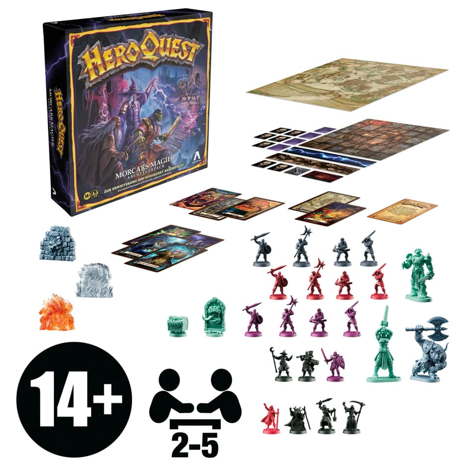 HeroQuest Morcars Magier Quest Pack német nyelvű társasjáték kiegészítő  termékfotó