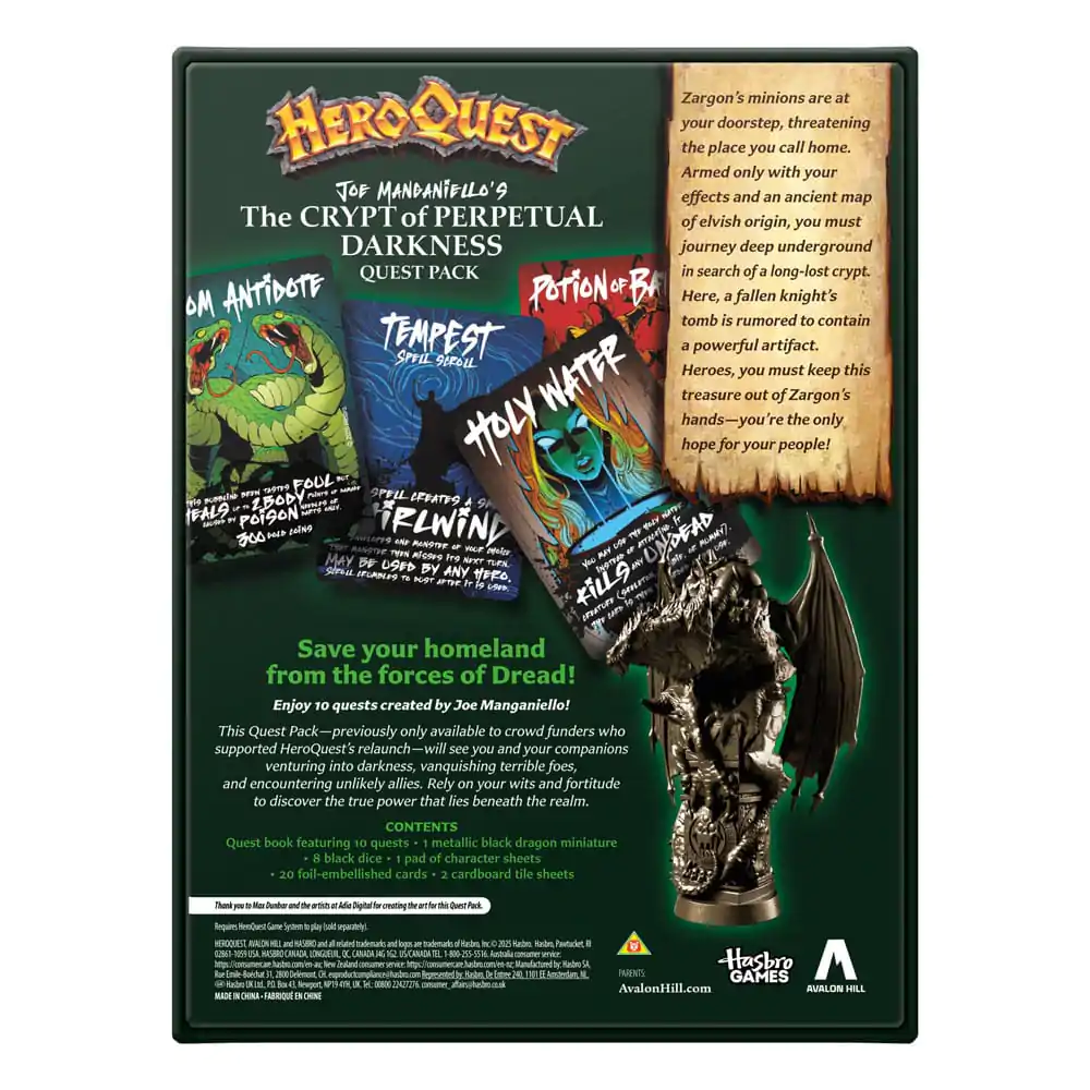 HeroQuest The Crypt of Perpetual Darkness Quest Pack Angol nyelvű társasjáték kiegészítő termékfotó
