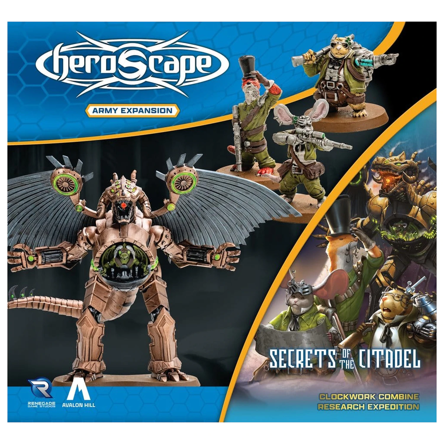 Heroscape Army Expansion Clockwork Combine Research Expedition Angol nyelvű termékfotó