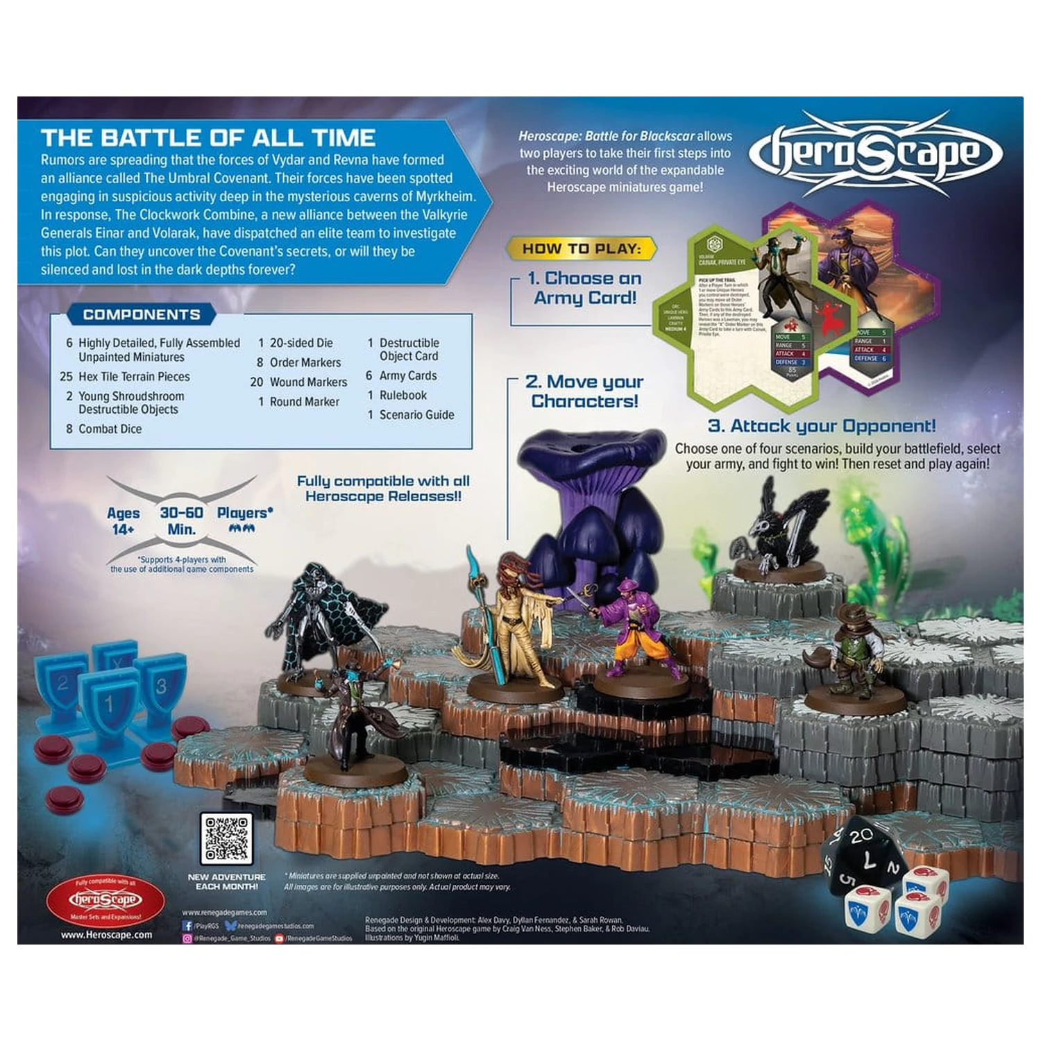 Heroscape Battle for Blackscar Battle Box Angol nyelvű társasjáték  termékfotó