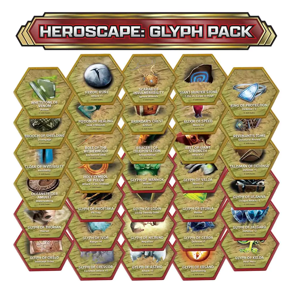 Heroscape Expansion Glyph Pack Angol nyelvű termékfotó