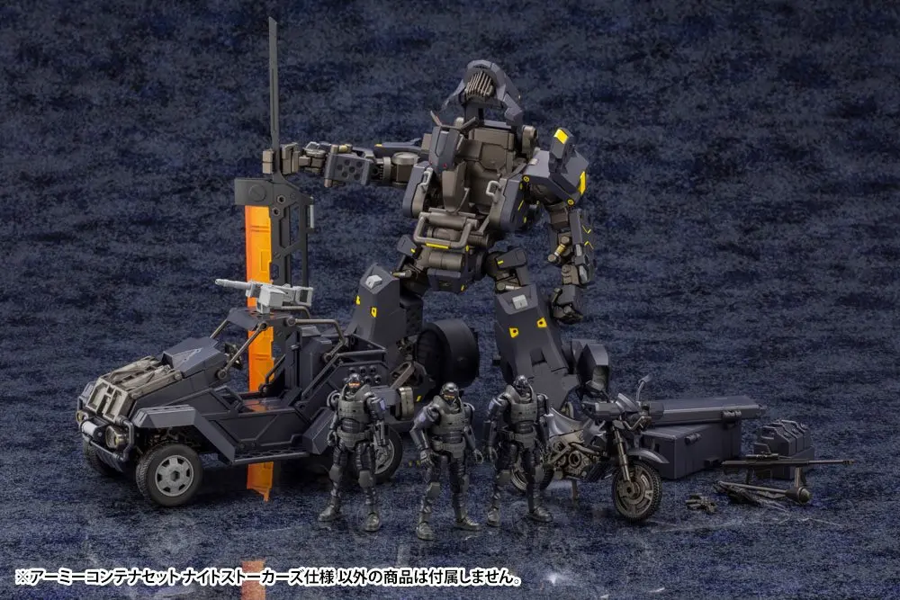 Hexa Gear 1/24 Army Container Set Night Stalkers Ver. Műanyag modell készlet 6 cm termékfotó