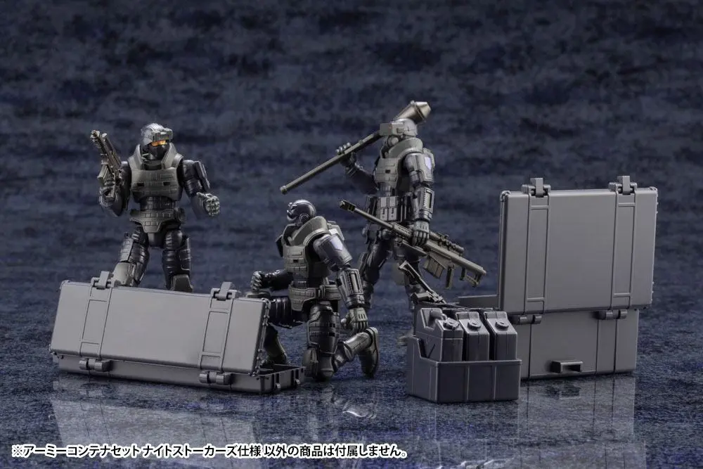 Hexa Gear 1/24 Army Container Set Night Stalkers Ver. Műanyag modell készlet 6 cm termékfotó