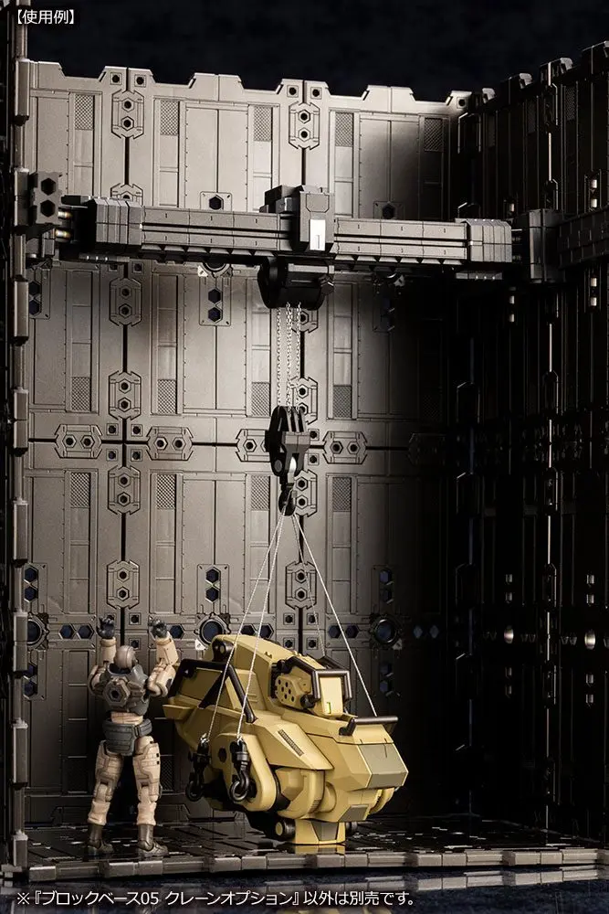Hexa Gear 1/24 Block Base 05 Crane Option Műanyag modell készlet 23 cm termékfotó