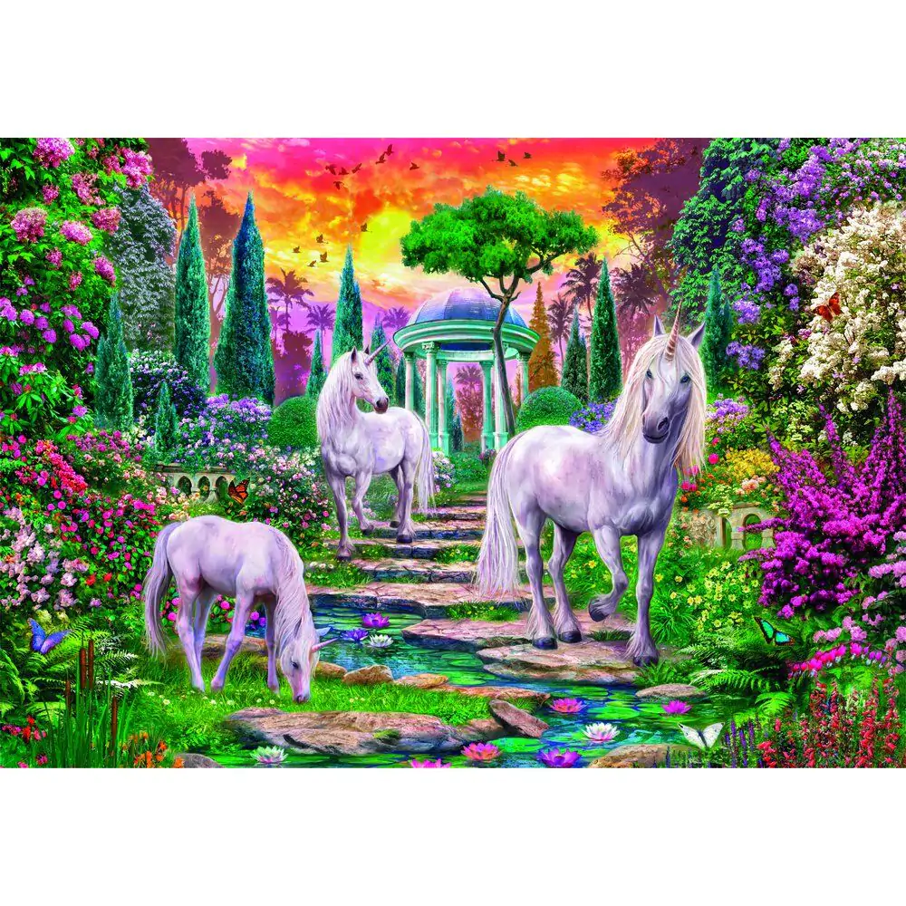 High Quality Classical Garden Unicorns puzzle 2000db-os termékfotó