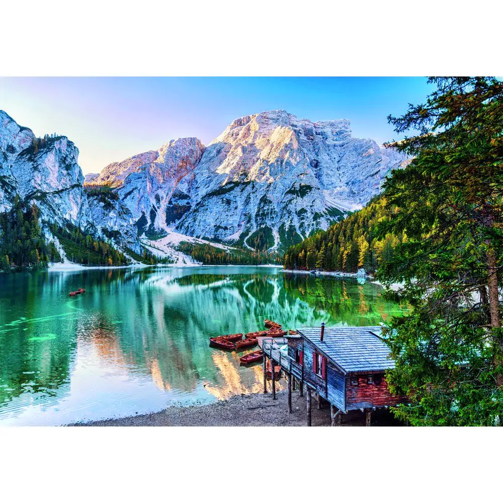 High Quality Emerald Lake Braies puzzle 1000db-os termékfotó