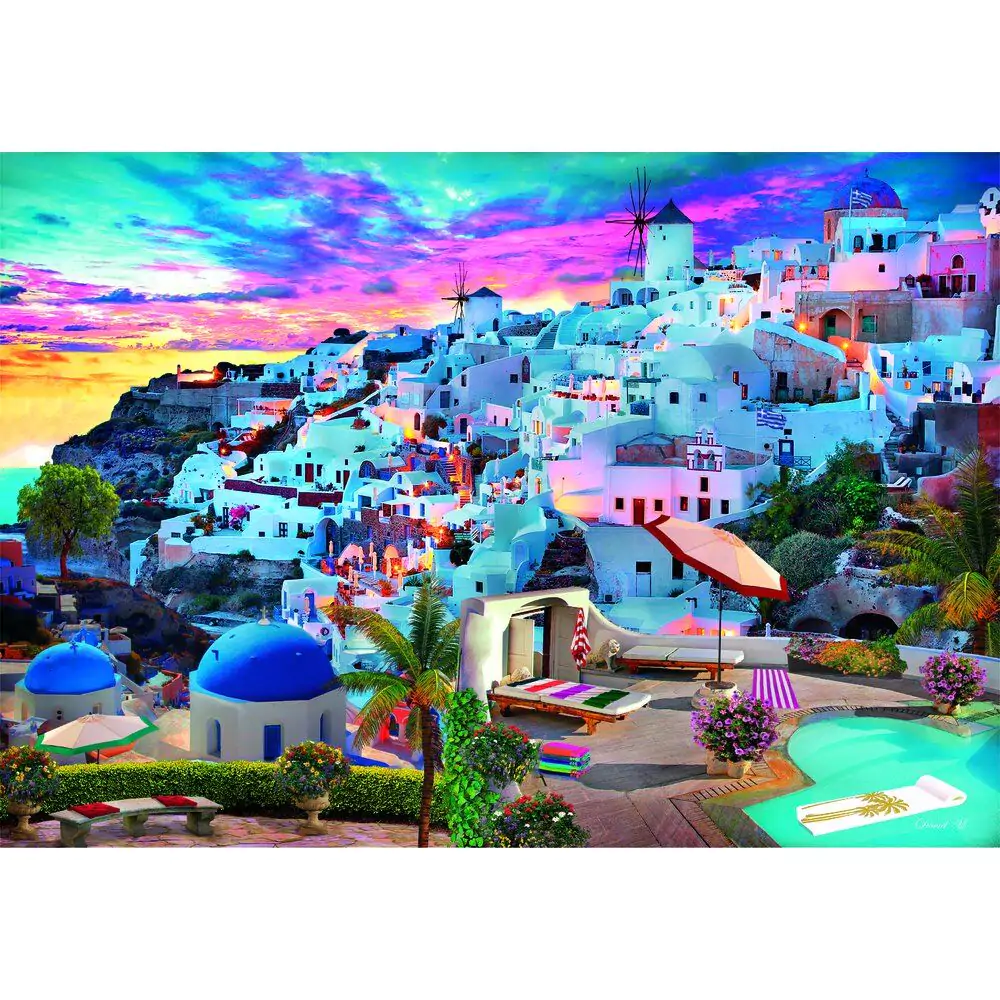 High Quality Greece View puzzle 500db-os termékfotó