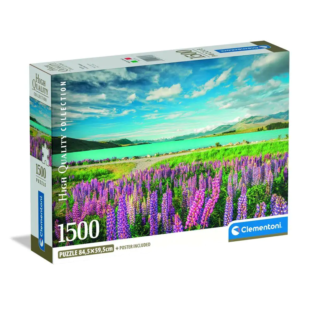 High Quality Lupins at Lake Tekapo puzzle 1500db-os termékfotó