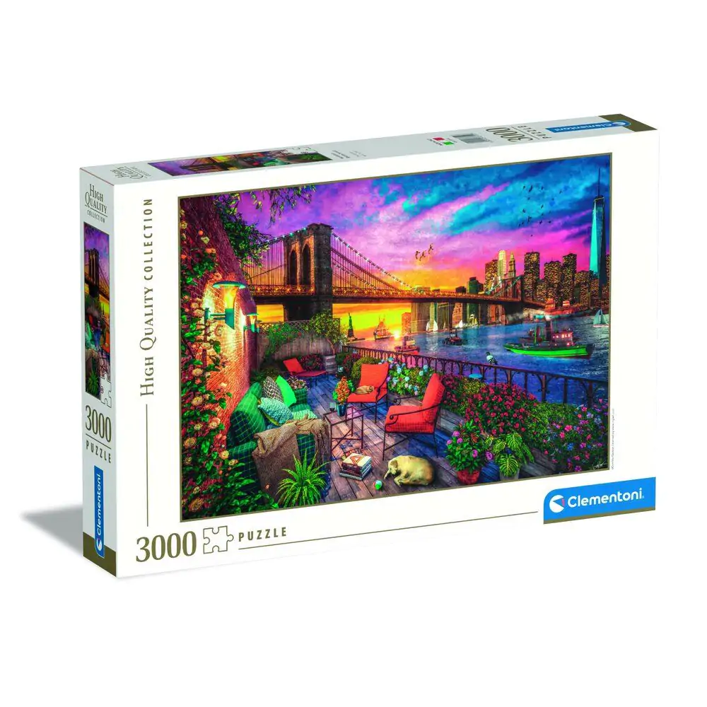 High Quality Manhattan Balcony Sunset puzzle 3000db-os termékfotó