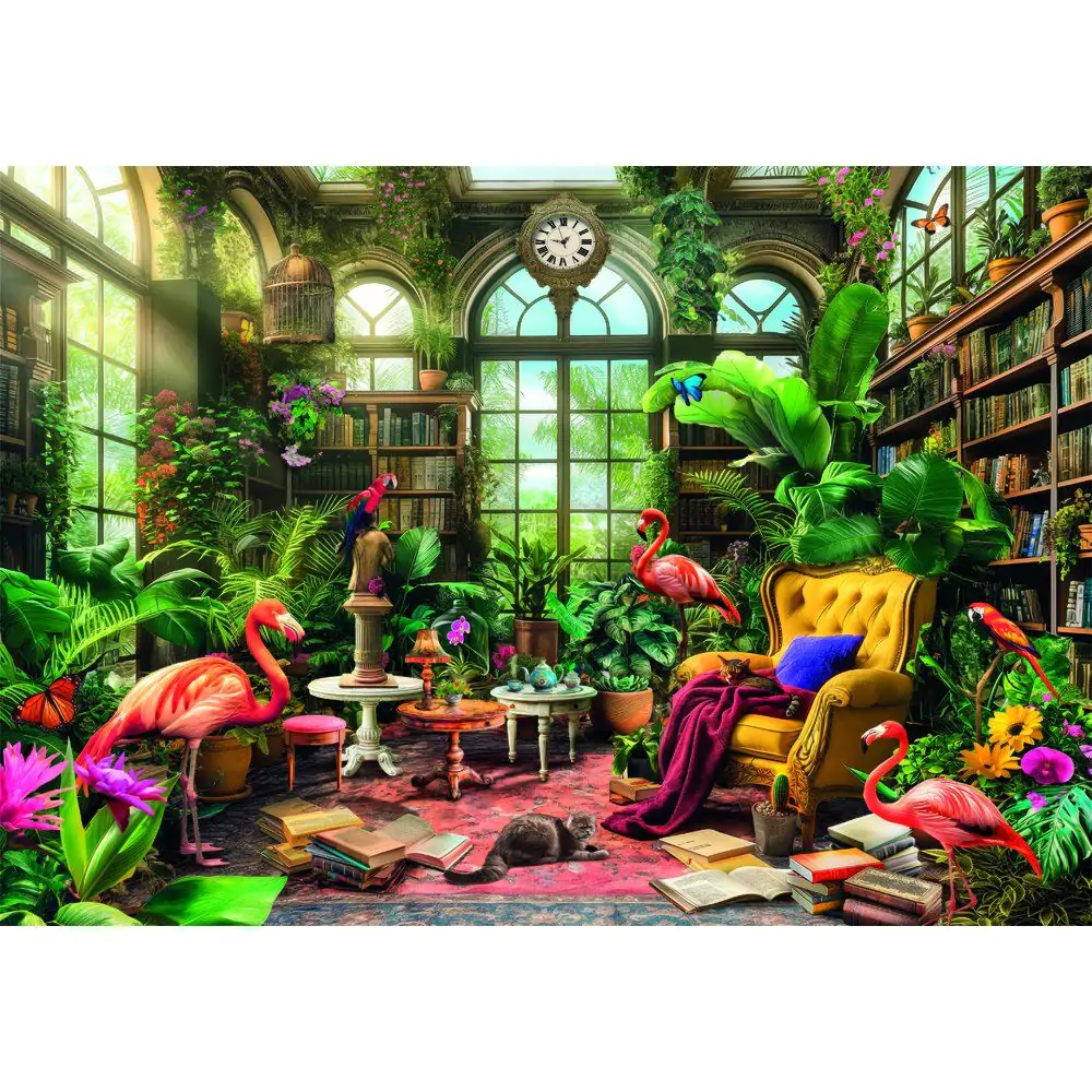 High Quality The Greenhouse Library puzzle 1000db-os termékfotó