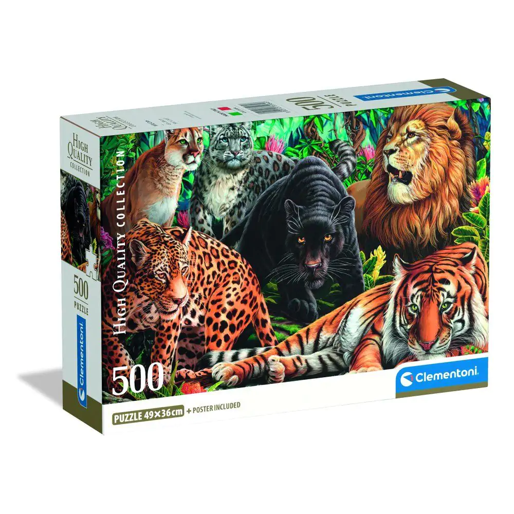 High Quality Wild Cats puzzle 500db-os termékfotó