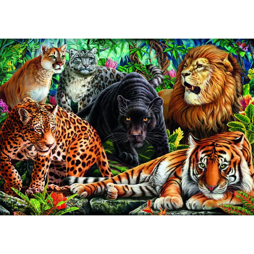 High Quality Wild Cats puzzle 500db-os termékfotó