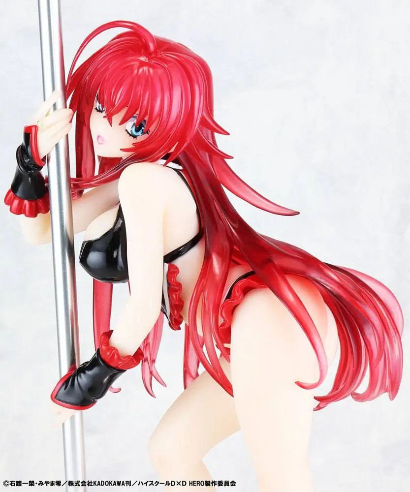 High School DxD Statue 1/7 Rias Gremory Pole Dance Ver. Black Color 20 cm termékfotó