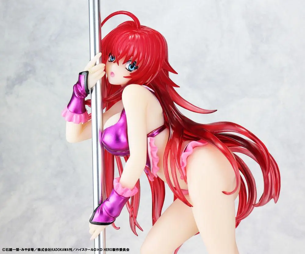 High School DxD Statue 1/7 Rias Gremory Pole Dance Ver. Purple Color 20 cm termékfotó