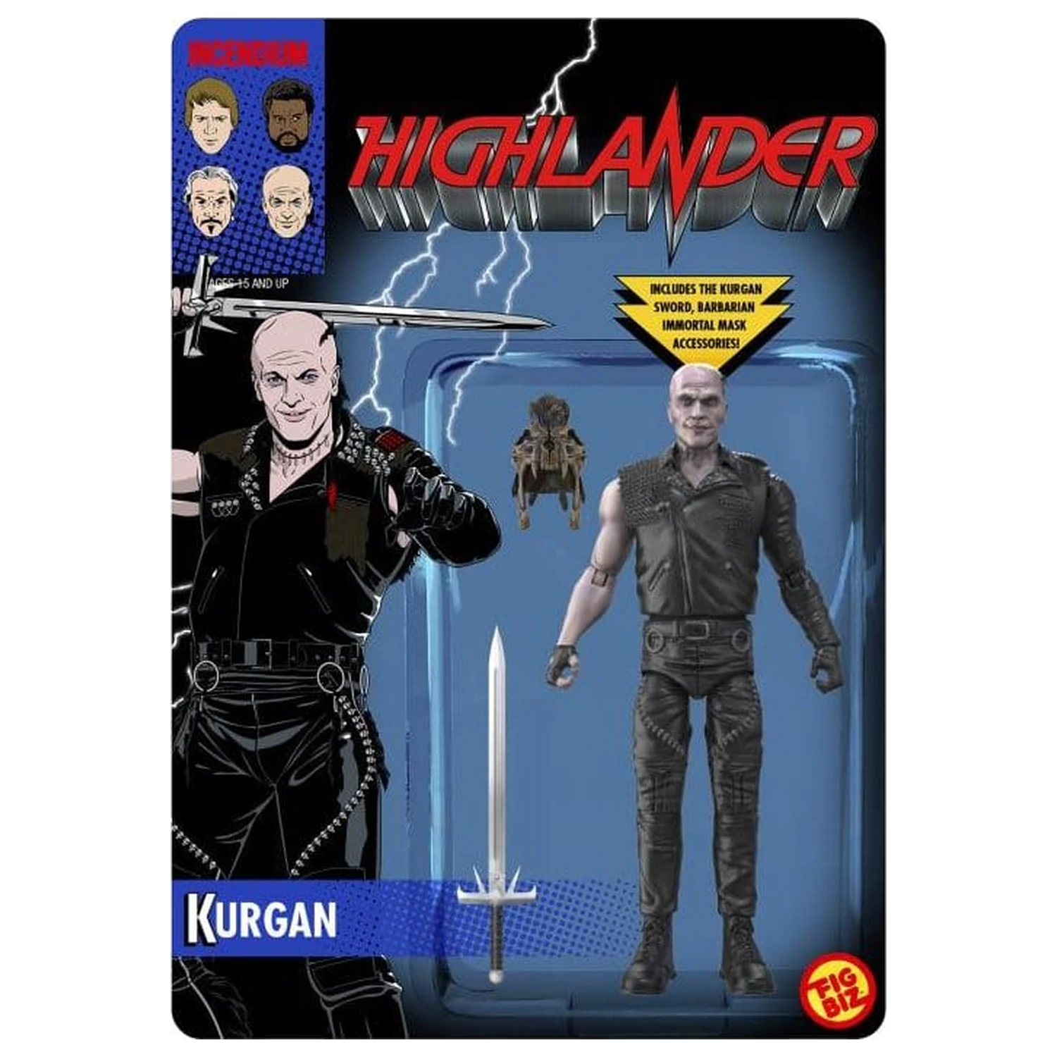Highlander FigBiz The Kurgan akciófigura 13 cm termékfotó