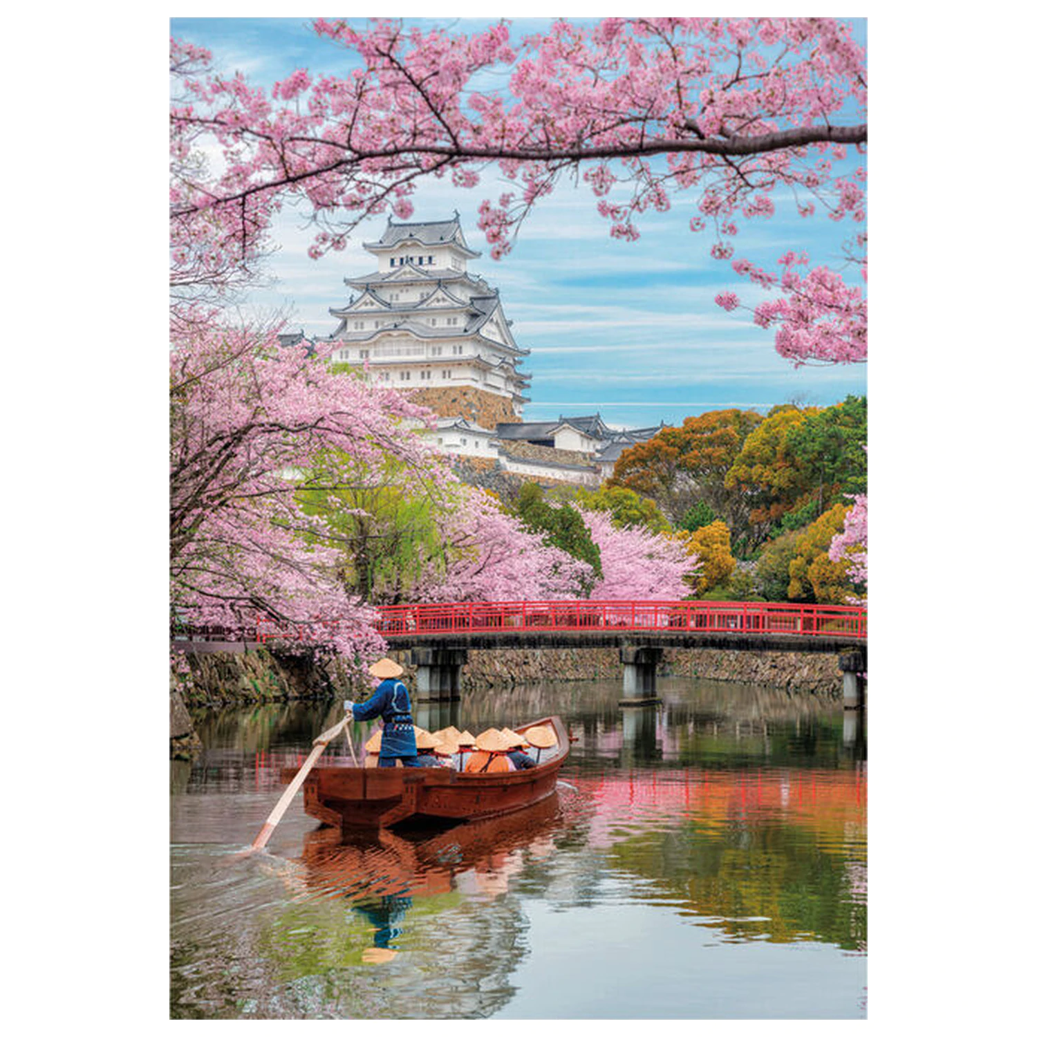 Himeji Castle in Spring puzzle 1000db-os termékfotó