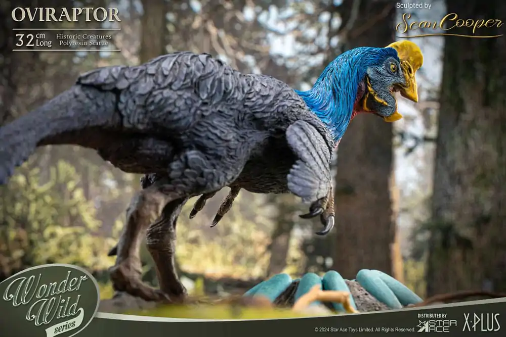 Historic Creatures The Wonder Wild Series Oviraptor szobor figura 32 cm termékfotó