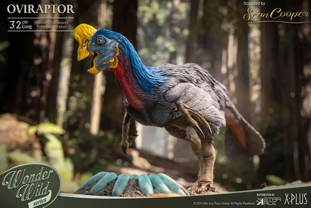 Historic Creatures The Wonder Wild Series Oviraptor szobor figura 32 cm termékfotó